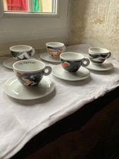 iLLY Expresso Art Collection 5 Tasses 8 cm Diam+ 5 s-tasses  Andrea MANETTI 1994