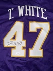 Tommy White LSU Tigers Baseball Custom Signed Jersey Auto Autograph JSA Cert A’s