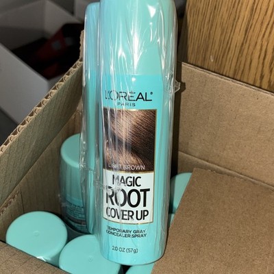L'Oréal  Root Cover Up Root Touch-Up Spray, Light Brown 2.0 oz. LOT OF 12