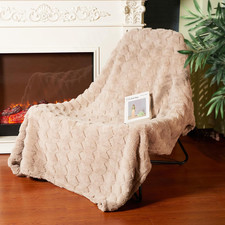 Checkered Fleece Throw Blankets-Cozy Fluffy Soft Lightweight Luxury Blanket for