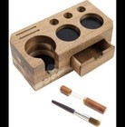 New Espresso Tamping Station In Acacia Wood With Drawer And Accessories