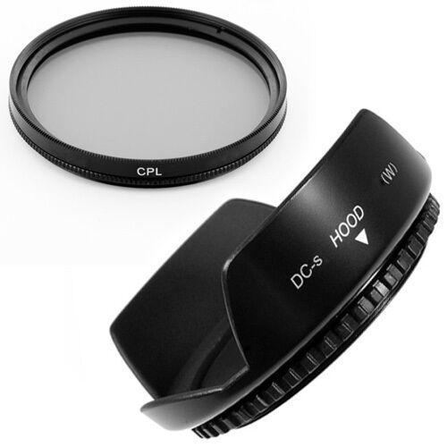  Copriobiettivo 55 mm petalo Flowe, filtro CPL per fotocamera Panasonic Lumix DMC-FZ50 FZ30 - Foto 1 di 1