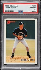 💥 Captain Derek Jeter 1993 Bowman #511 NY Yankees HOF RC PSA 10 - Pristine