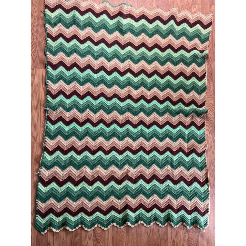 Manta afgana hecha a mano vintage acogedora mediados de siglo Foto 2 de 4