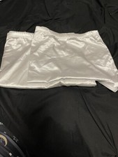 VINTAGE SECOND SKIN NYLON / SPANDEX GLOSSY GRANNY PANTIES  2 PAIR   SIZE 12