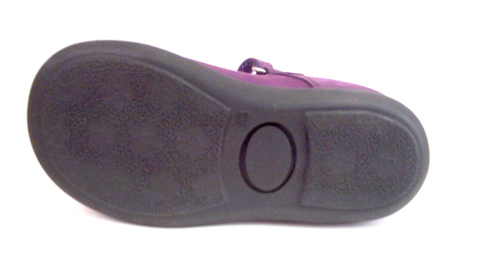DE OSU - España - Zapatos de vestir de cuero nobuck morado para niñas -Europeos -Talla 6, 6,5 Foto 3 de 4