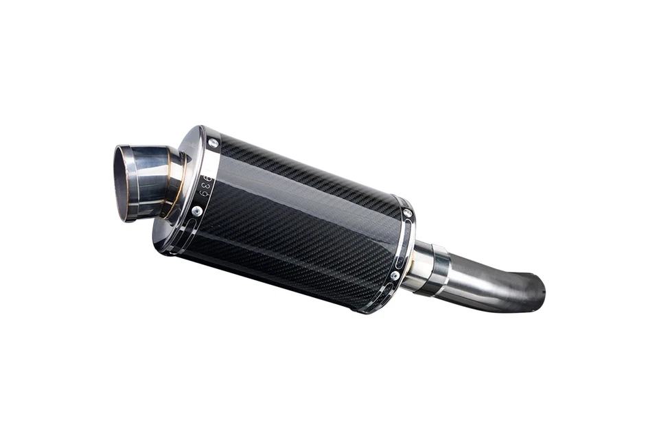 Kit silenciador escape carbono ovalado 9" para Suzuki GSR750 11-16 GSX-S750 15-19 Foto 4 de 4