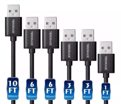  Tiergrade Micro USB Cable 6 Pack Assorted Lengths High Speed Data Sync Fast 