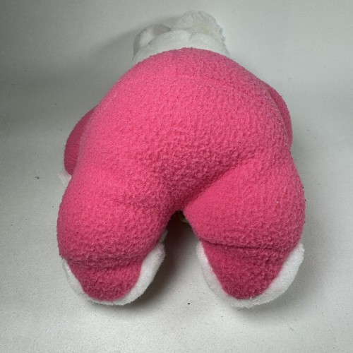 MTY International Plush Bunny Rabbit Pink Pajamas Blue Blanket Slippers 10" - Picture 2 of 8