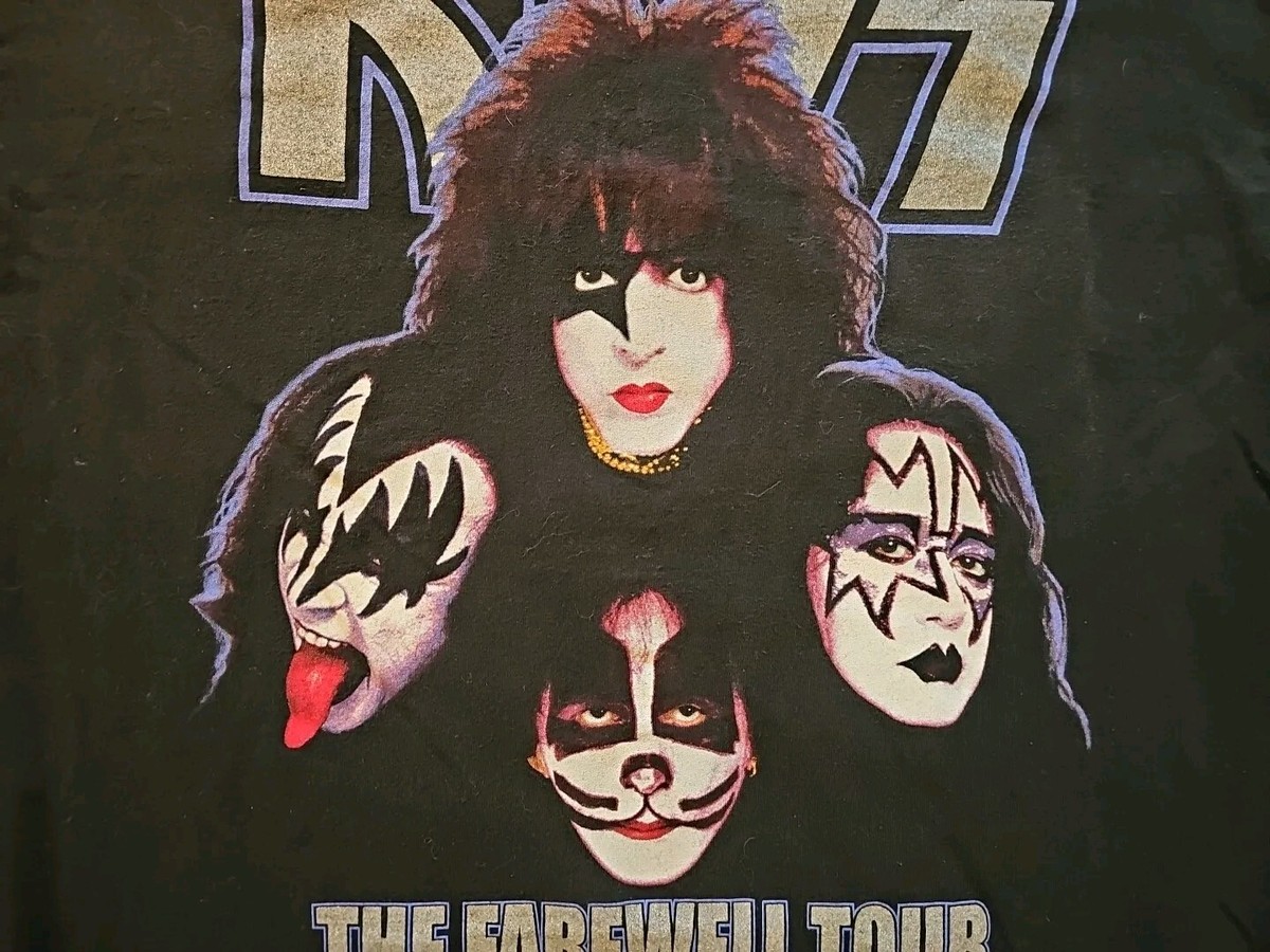 VTG KISS The Farewell Tour 1973 - 2000 T Shirt OFFICIAL