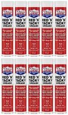 Case of 10 Lucas Oil 10005-30 Red N Tacky Multi-Purpose Grease 14 oz. Cartridges
