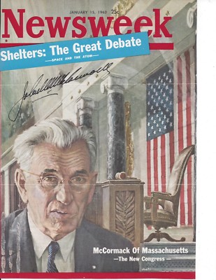JOHN McCORMACK, SIGNED ORIGINAL NEWSWEEK COVER / AUTOGRAPH