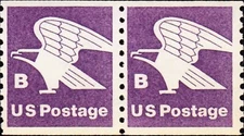 US #1820 MNH Pair 1981 18c Non-Denominated B-Rate Eagle
