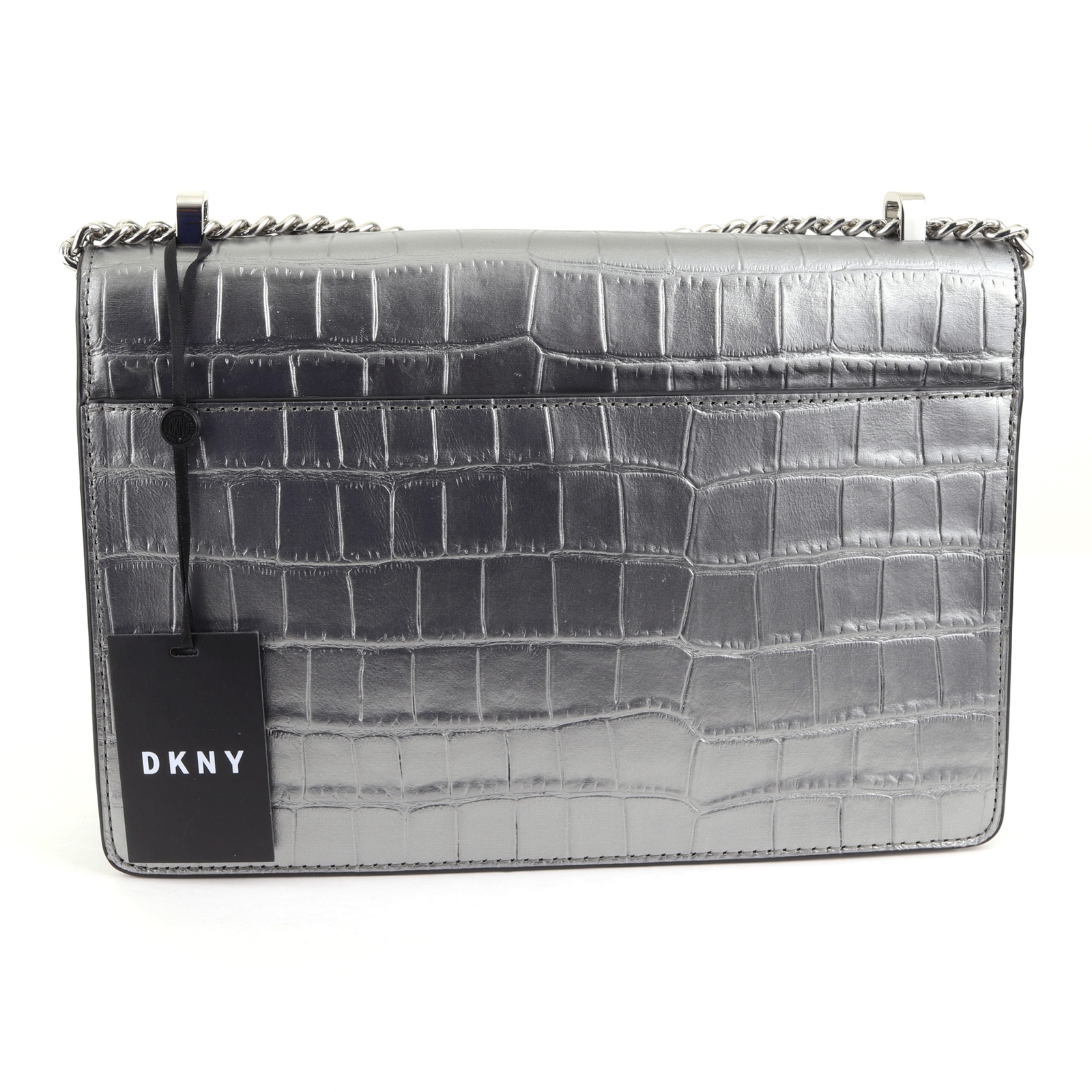 DKNY Elissa Leather Chain Strap Shoulder Bag / Crossbody Purse 248