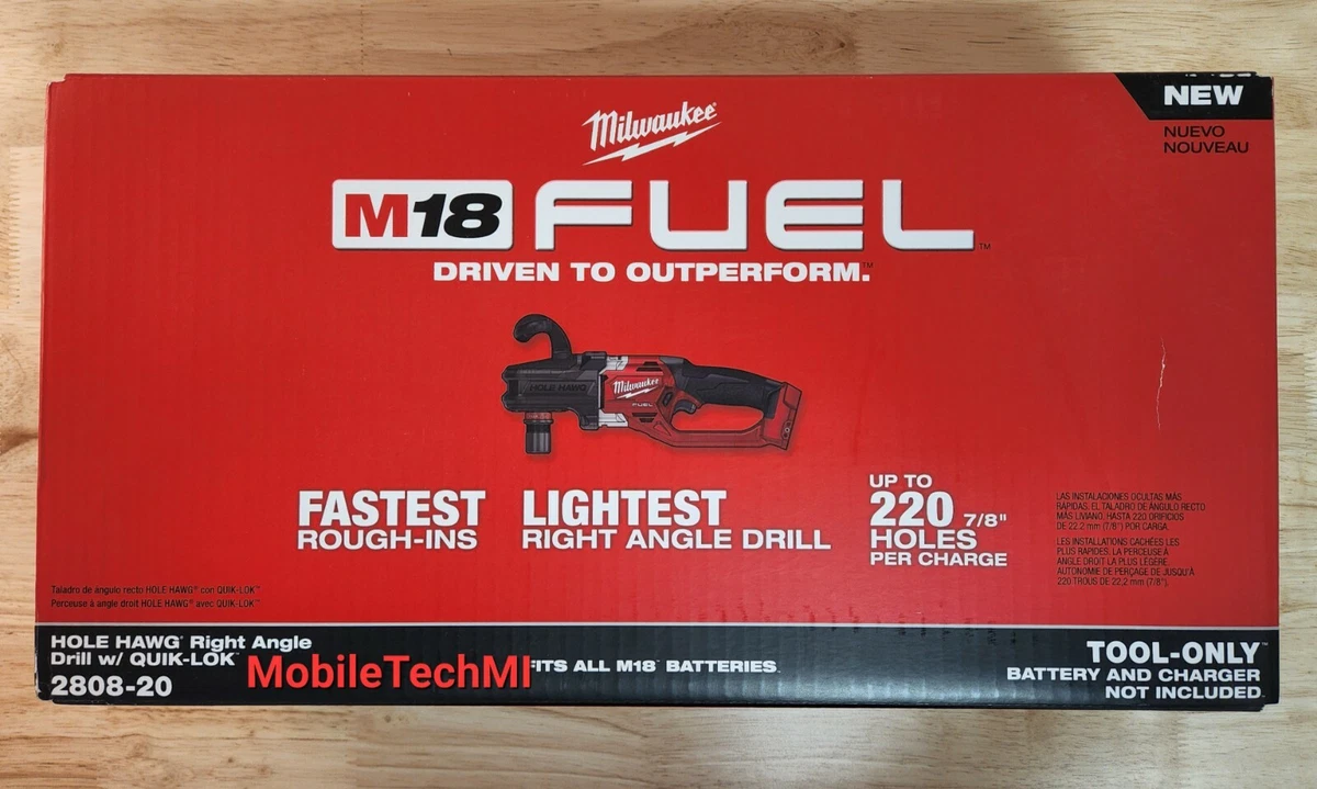 Milwaukee M18 FUEL Hole HAWG Right Angle Drill w 7 16