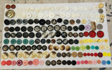 Lot of 170 Buttons 2  4 Holed Shank Various Sizes Shapes Colors Plastic