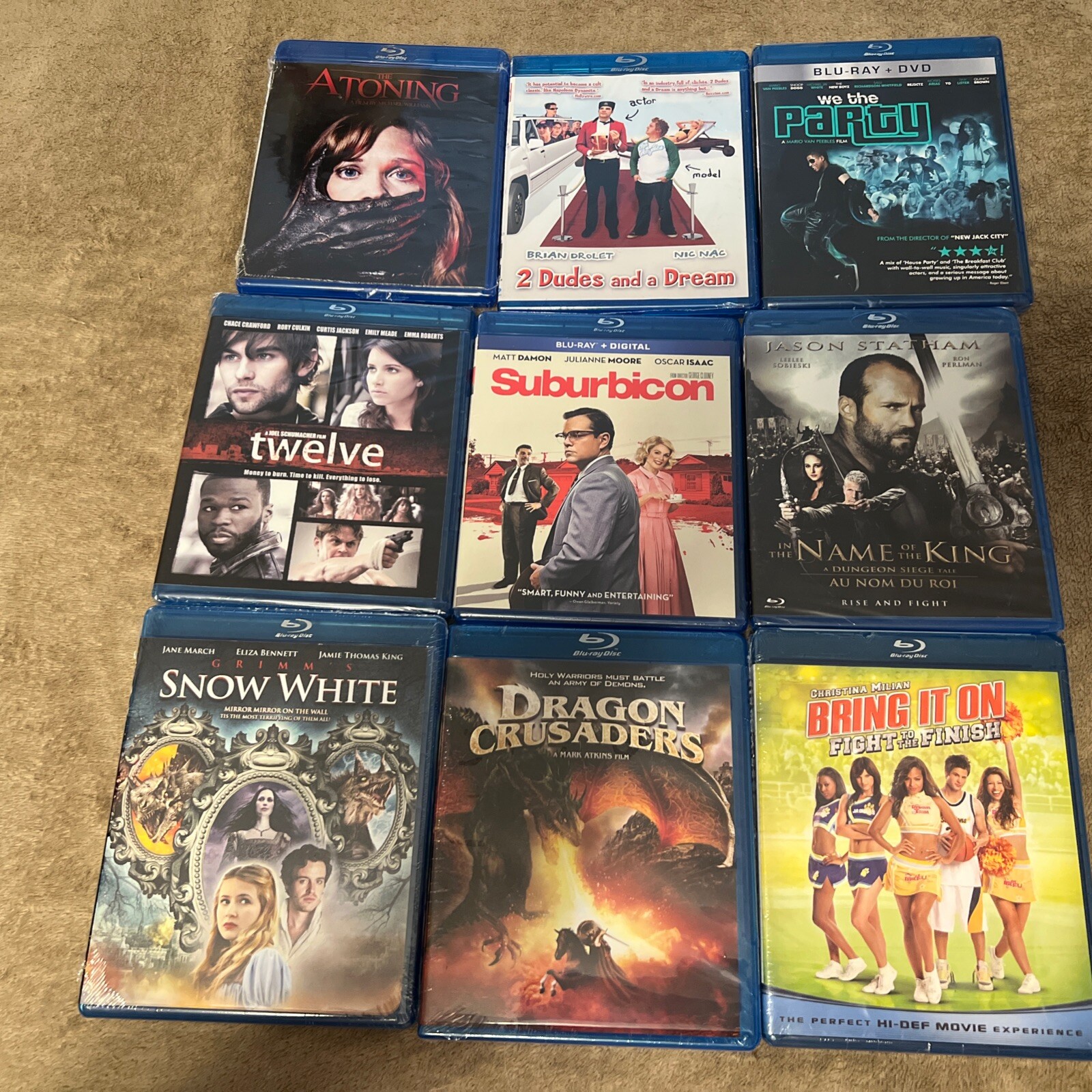 Lot Of 9 Blu-rays New Sealed