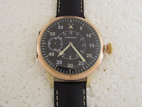 Reloj de plata suizo Longines Laco Aviator Luftwaffe Pilots Segunda Guerra Mundial vintage 1939-1945