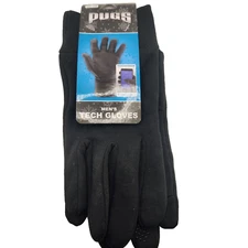 Pugs Mens Tech Gloves Black Touchscreen Compatible NWT Driving