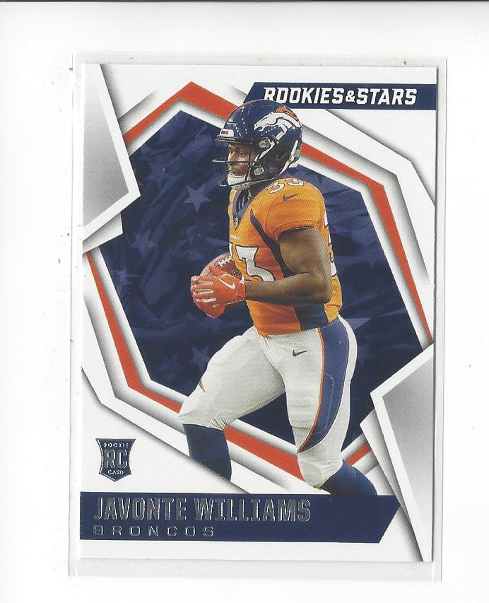 2021 Rookies and Stars #115 Javonte Williams RC Rookie Broncos
