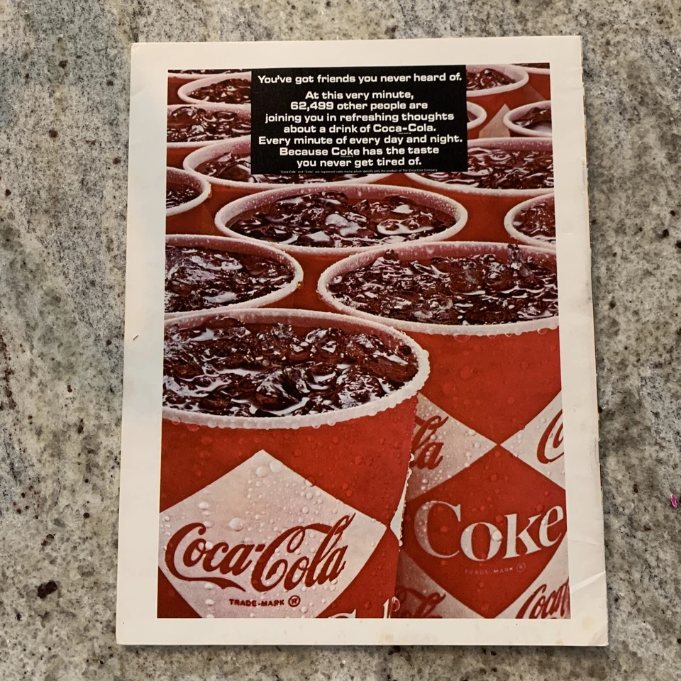 1968 Atlanta Braves ‘68 Score Book Card MLB Hank Aaron HOF - Image 2 of 4