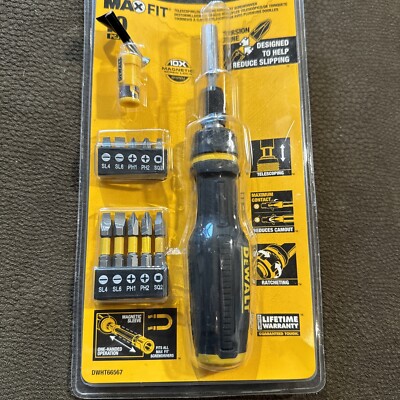 DeWalt DWHT66567 Max Fit Telescoping Ratcheting Multi-bit Screwdriver