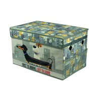 Contemporary Polyester Blend Kids Storage Box And Organizer Trunk Indoor Grey on sale Contemporary Polyester Blend Kids Storage Box And Organizer Trunk Indoor Grey on sale
