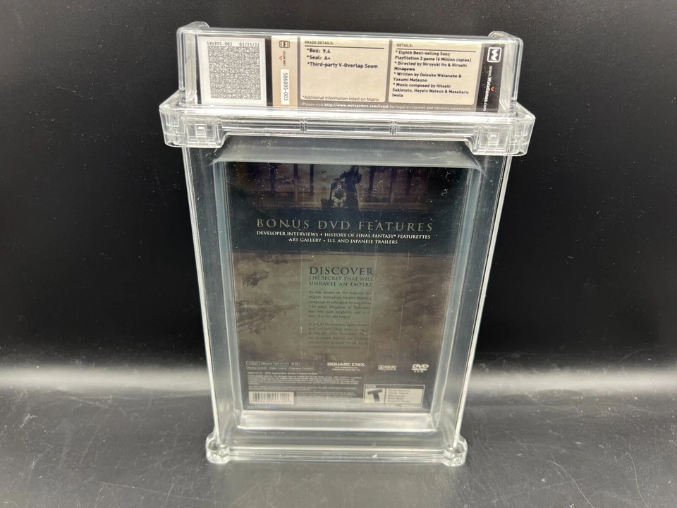Final Fantasy XII Collector's Edition Steelbook PS2 WATA 9.4 A+ SEALED MINT VGA - Image 2 of 4