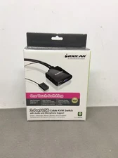 IOGEAR 2-Port USB Cable KVM Switch w/Audio & Microphone Support Model GCS72U