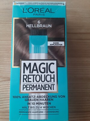 L'OREAL Paris Hellbraun 6 Magic Retouch Permanent Ansatz-Abdeckung Haarfarbe