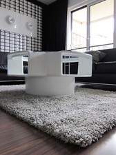 Image of Twilight Rug Thick Luxurious Shaggy White Silver Mix 15 Sizes Small to Ex Large