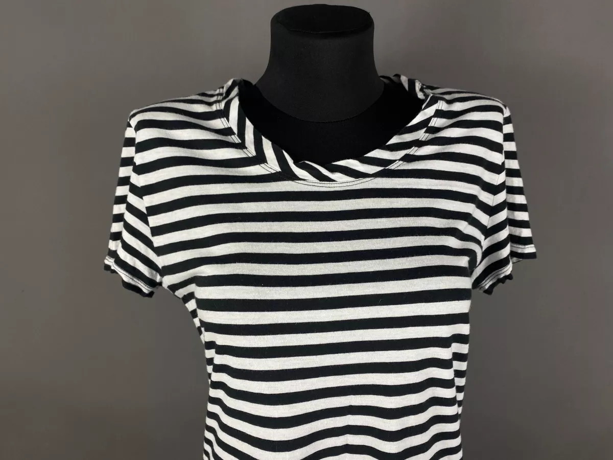 Burberry White Striped T-Shirt