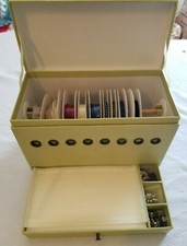 Ribbon Dispenser Card Scrapbooking Supplies Green Box Drawer Charms Rub-ons