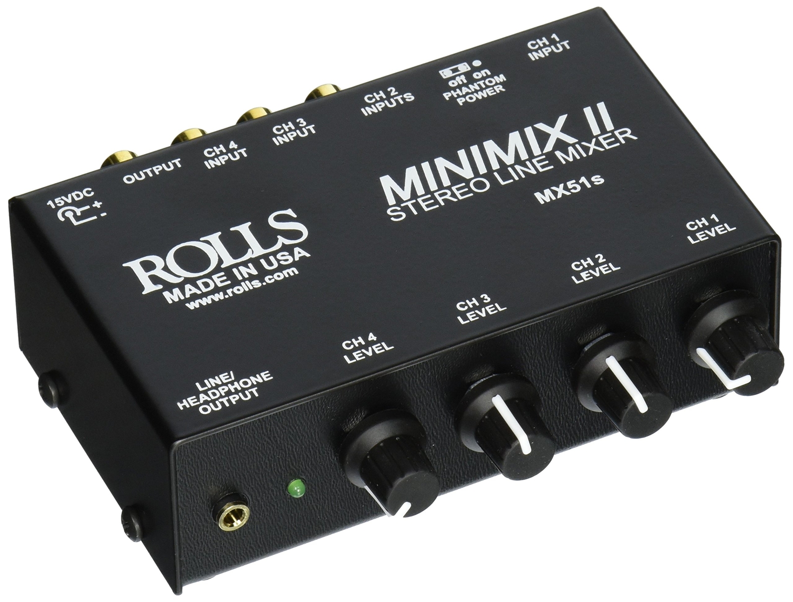 Rolls MX51s Mini Mix 2 Четырехканальный RCA микшер