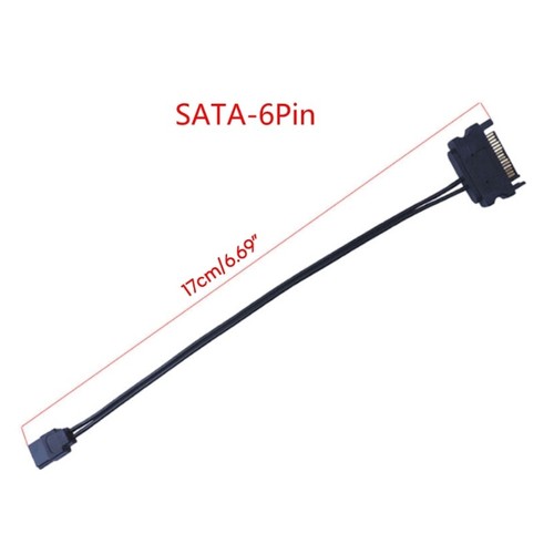 15Pin Sata to 6pin Power Adapter Cable for Notebook Optical Drive Power Supply - Picture 7 of 7
