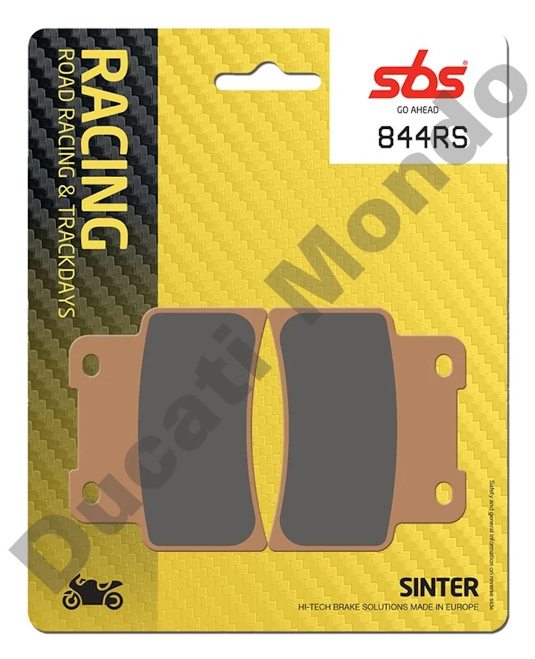 SBS front brake pads Racing Sinter Aprilia 850 Mana 08-13 844RS Race Sintered - Изображение 3 из 3