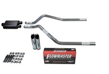 Chevy Blazer 95-99 2.5" Dual Exhaust Kits Flowmaster Super 44 Slash Tip