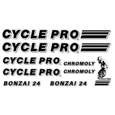 Cycle Pro - Bonzai 24 - Black decal set