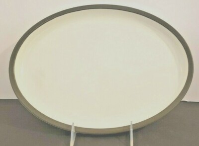 several available Oval Plate 11" x 8" Denby Chevron several available Oval Plate 11" x 8" Denby Chevron
