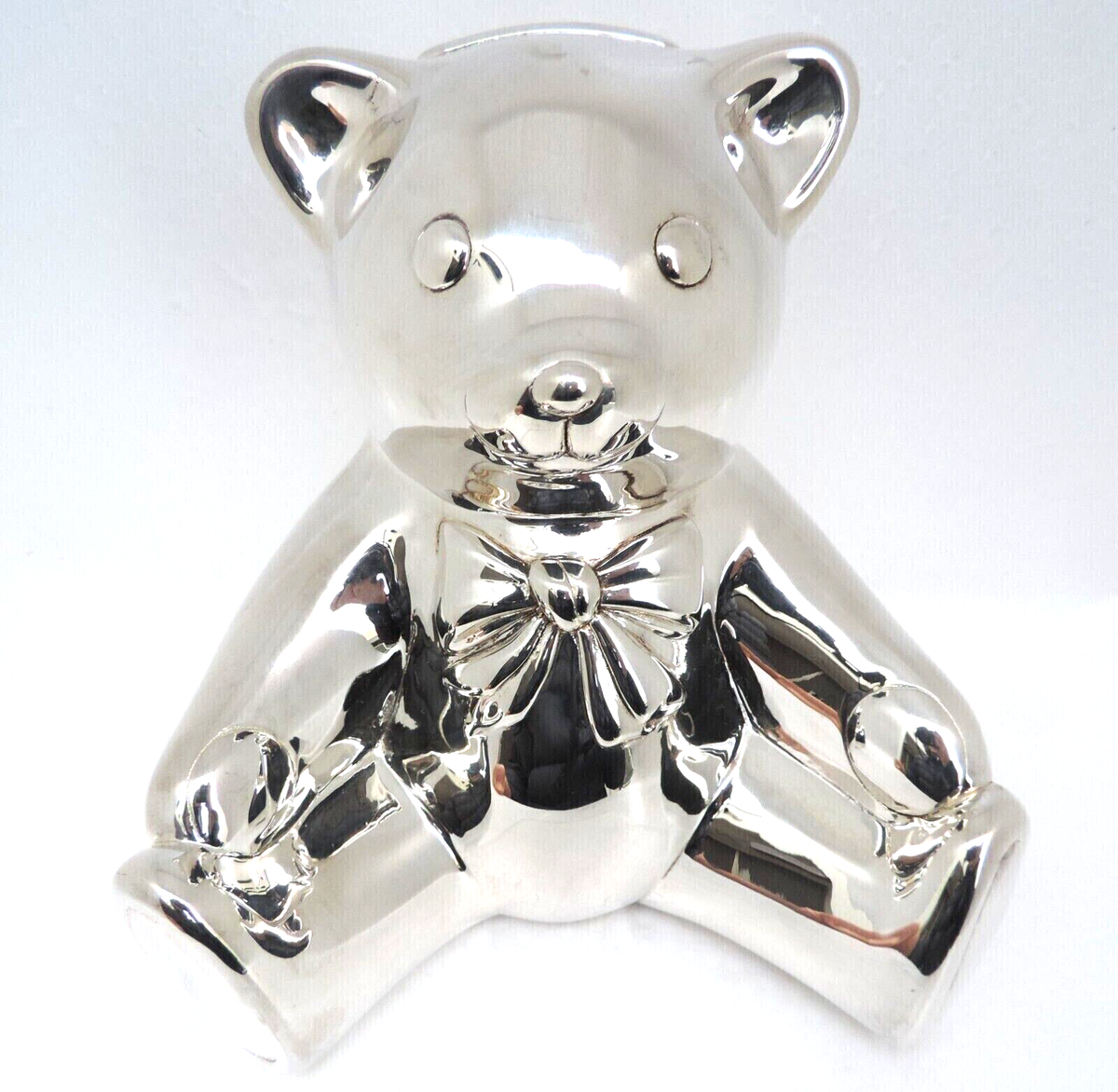 Tiffany & Co. Brand New Sterling Silver Teddy Bear Piggy Bank | eBay