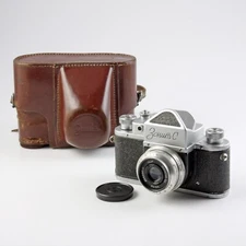 Zenit-C 35mm SLR Camera + Industar-50 50mm f/3.5 Lens & Case - For Parts/Repair