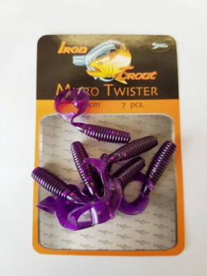 Rubber Lures Trout Iron Trout Micro Twister 4cm Bass Fishing Lure Rubber Fish
