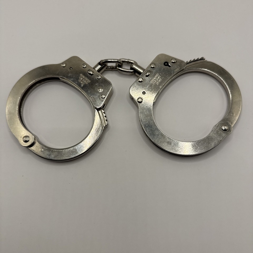 Vintage Hiatts Steel Handcuffs Made in England NO KEY eBay