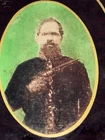 Antique ID Civil War Confederate Soldier Revolver Celluloid Tintype Photograph
