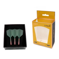 CUESOUL ROST T19 Carbon Integrated Dart Shaft and Flight Big Wing Shape,Set of 3