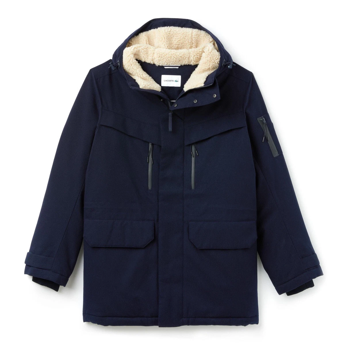 Lacoste fur coat sale