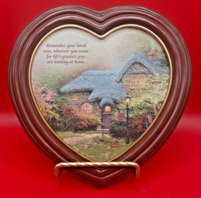 Thomas Kinkade's ''Life's Greatest Joys'' Heart-shaped Framed Canvas Print