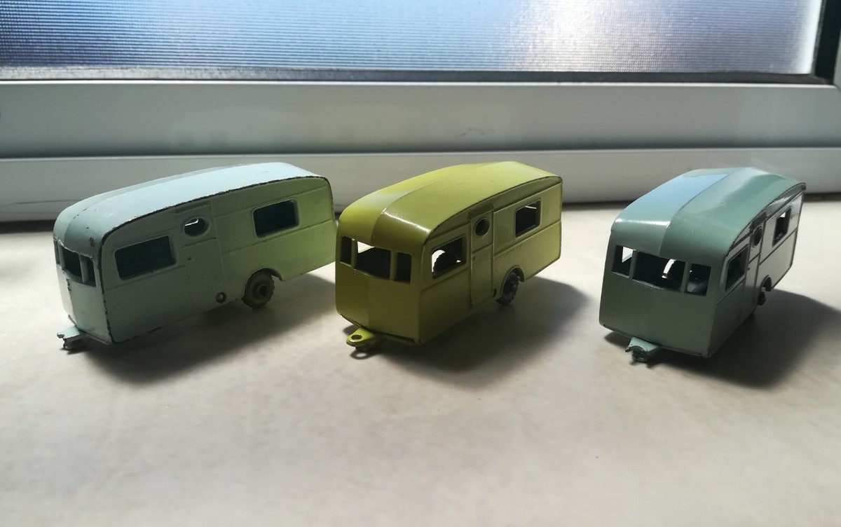 Matchbox Lesney No.23A and 23B Caravan Berkeley Cavalier (Vintage