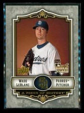 2009 UPPER DECK PIECE OF HISTORY Rookie Baseball Card #122 WADE LEBLANC Padres