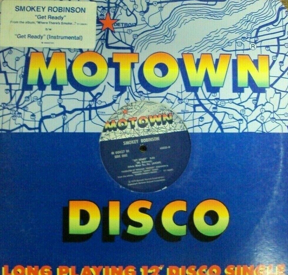 Smokey Robinson - Get Ready 12" VG+ M 00027 D1 Motown 1979 USA Vinyl Record LP
